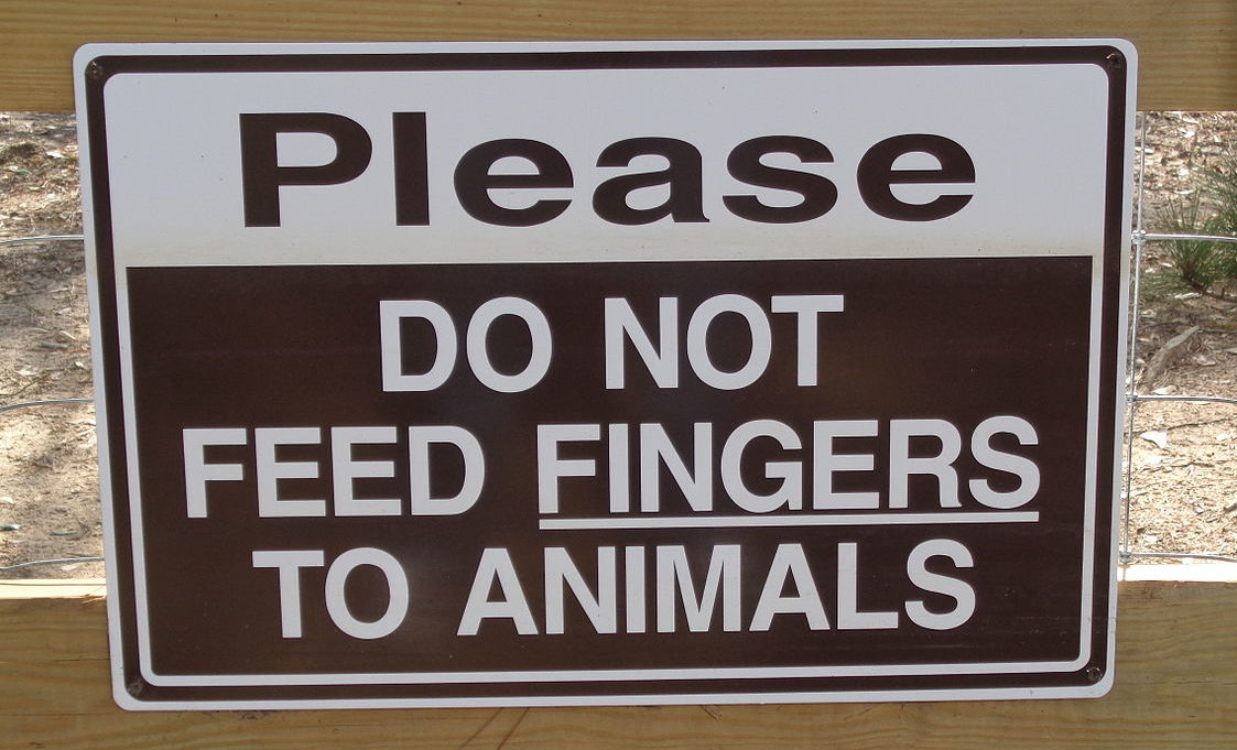 do-not-feed-fingers-to-animals-sign-by-michael-rivera